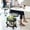 Black #2, variant on Vaidha 2-Tier Rolling Storage Cart With Wheels- Plastic Multi-Room Organizer For Kitchen- Living Room-Office -Bathroom