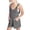 A02 Dark Gray, variant on Maqroz Romper for Girls Casual Sleeveless Adjustable Strap Jumpsuit Solid Color Soft Breathable Pants Loose Trendy Summer Clothing with Pockets