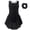 Black, variant on Dpytoraw Girls Ballet Dress Two Piece Sleeveless Back Strap Tutu Skirt With Front Short Back Long Design And Hair Bow Girls Ballet Leotards Size 3-4 Years
