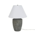 thumbnail image 2 of 25" Rustic Brown Ceramic Farmhouse Table Lamp - Nourison, 2 of 8