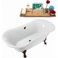 thumbnail image 2 of 68" Streamline N861ORB-ORB Clawfoot Tub and Tray With External Drain, 2 of 7