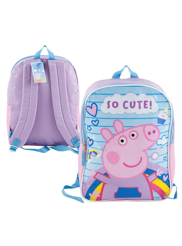 Peppa Pig 15 Inches Backpack- SO CUTE!