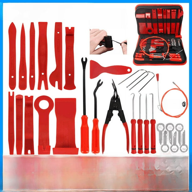 Herramienta de desmontaje de audio para automóvil, juego de 43/38/250 piezas, alicates de apertura de luz de modificación de decoración interior, destornillador combinado