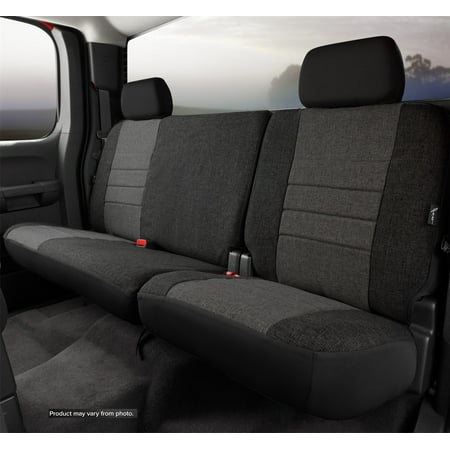 Fia OE32-52 CHARC Oe Custom Seat Cover; Tweed; Charcoal; Split Seat 40 Driver/60 Passenger w/Adjustable Head Rests/Armrest/Storage Compartment w/Cupholder;