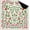 Multi 5-4, variant on Mahjong Mat for Table 31.5x31.5 Inch – Green Leaf Red Berry Botanical Border Non-Slip Noise-Reducing Game Mat for Poker, Dominoes & Board Games