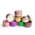 thumbnail image 4 of bedienty Candle Jar Refillable Solid Color 50ml Leakproof Tea Can Coffee Container Silver, 4 of 6