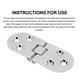 thumbnail image 3 of Paquete de 4 Bisagras de Mesa Plegables de 180 Grados ANGGREK, 3 of 7
