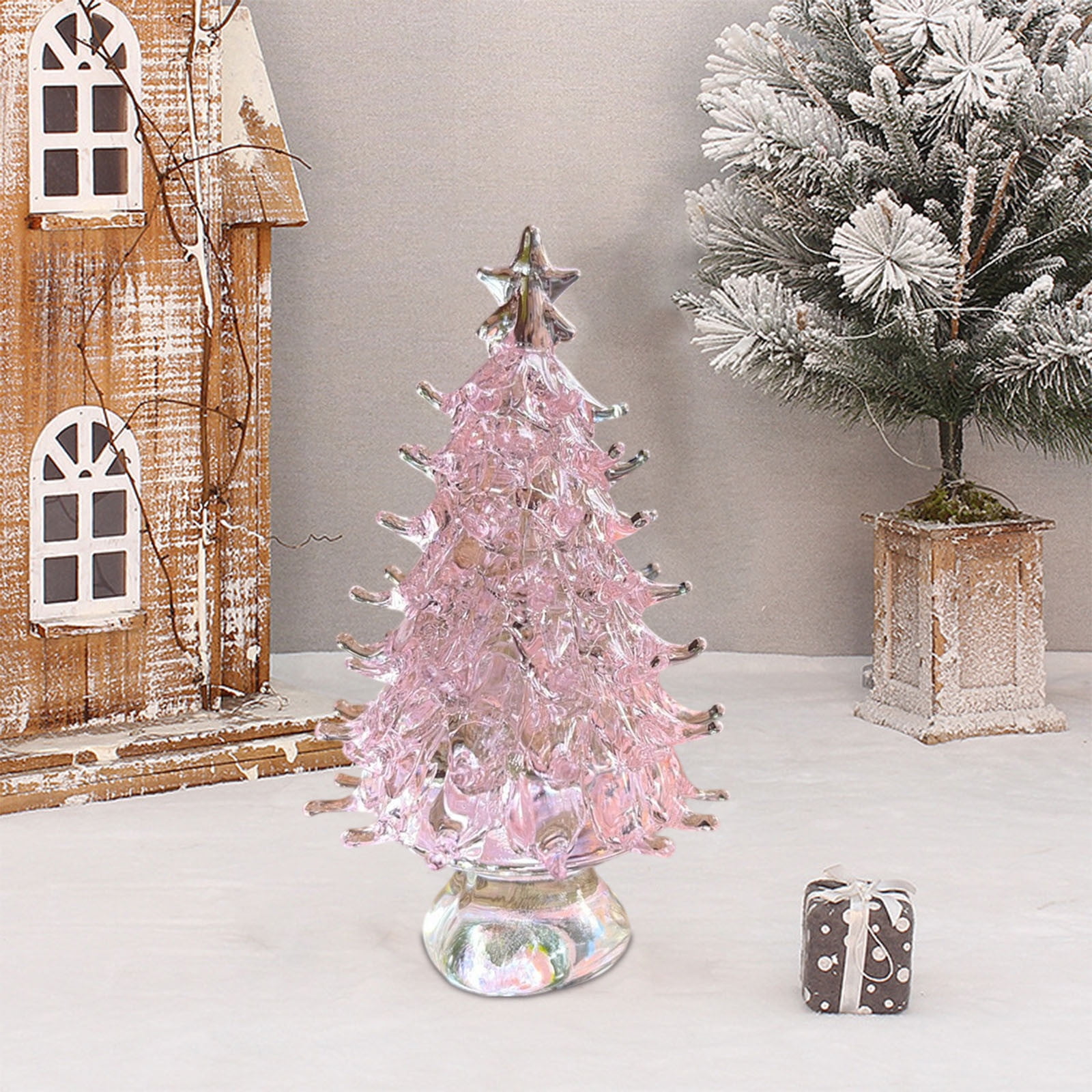 Mini Sapin De Noël, Décorations De Noël Avec Lumière Led Sapin De Noël