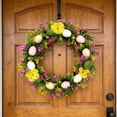 thumbnail image 6 of HuiXinOu Artificial Bird Nest Egg Wreath, Spring Easter Leaf Garland for Front Door Wall Hanging Decor, Home Festival Decoration, 6 of 6
