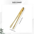 thumbnail image 3 of Stainless Steel BBQ Tongs, Gold Grill Tongs, Non-Slip Kitchen Tongs, Metal Cooking Tweezer Tongs, Food Tongs, Bread Clip, Ice Tongs, Clip Head Hollow Design 10.94 In (1Pcs), 3 of 6
