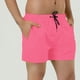 thumbnail image 2 of Pantalones cortos de natación con forro de malde color sólido con cintucon cordón pahombre Ro36, 2 of 6