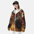 thumbnail image 3 of Balery Colorful Bull Western Man Sudadera ligera de manga larga con capucha y protección solar UPF 50+ para hombre y mujer, ideal para pesca y running-XX-Large, 3 of 7
