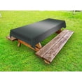 thumbnail image 1 of Ombre Outdoor Tablecloth, Fume Fog Dark Smoke Industry Theme Inspired Dark Gray Colored Modern Design Artprint, Decorative Washable Fabric Picnic Table Cloth, 58 X 84 Inches,Dark Grey, by Ambesonne, 1 of 2