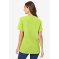 thumbnail image 2 of Woman Within Plus Size Perfect Short-Sleeve V-Neck Tee (Petite Available), 2 of 6