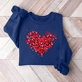 thumbnail image 2 of Inverlee Valentine's Day Sweatshirts for Women Sweet Love Heart Print Sweatshirts Work Pullover Sweater Tops Crewneck Dressy Casual Valentine's Day Gifts, 2 of 4