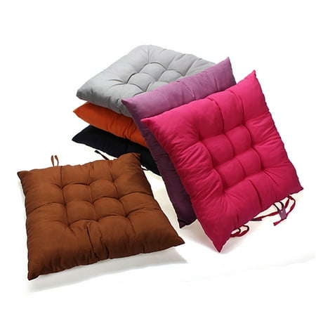 Chair Cushion Pad 15''x15''Soft Square Dining Chair Seat Pad Filled Ties Handmade Cushion Decor Pad for Lounge Saloon Chair Sofa Couch ()