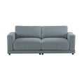 thumbnail image 5 of Newboti Furniture 81" Modern Square Arm Sofa with Soft Velvet Upholstery, Deep Cushions, and Sturdy Legs in Gray for Living Room or Bedroom" 79376, 5 of 16