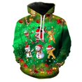 thumbnail image 5 of Sudadera con capucha y estampado 3D de Papá Noel y muñeco de nieve, novedad en sudaderas con capucha y gráfico navideño de Feliz Navidad, sudaderas con capucha unisex de invierno, 5 of 5