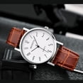 thumbnail image 2 of Roman Classic Scale Dial Men's Calendar Watch with Strap Belt, 2 of 4