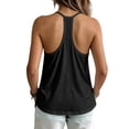 thumbnail image 6 of ThreadVibe Women's Basic Scoop Neck Tank Tops With Built in Bras Casual Summer Tank Tops,Pleated Front Loose‑Fit Flowy Summer Sleeveless Shirts, 6 of 6