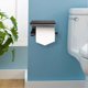 thumbnail image 5 of Matte Black Tissue Roll Dispenser Storage Stainless Steel Paper Holder for Bathroom Single Roll Toilet Paper Holder Wall Mount with Shelf, 5 of 5