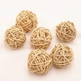 thumbnail image 2 of 12pcs Wicker Rattan Balls Decorative Ball Orbs Vase Fillers Table Decor, Wedding Party Decoration, Decorative Balls for Centerpiece Bowl, 2 of 9