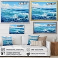 thumbnail image 4 of Designart "Infinity of the Ocean Blue Serenity I" Landscapes Floater Framed Canvas Print, 4 of 7