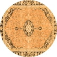 thumbnail image 1 of Ahgly Company Indoor Round Abstract Orange Modern Area Rugs, 7' Round, 1 of 4