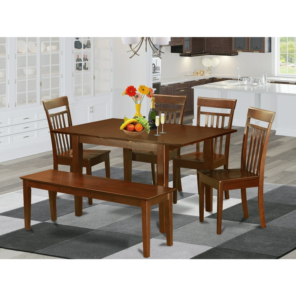 East west furniture 7 Pc set for small spaces Table