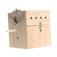 thumbnail image 2 of Casa de apareamiento para loros, caja de apareamiento para loros, jaula de madera para mascotas, nido de loros, de pájaro para canarios, , Colgando A colgando a la derecha, 2 of 8