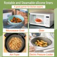 thumbnail image 4 of Otvok Reusable Air Fryer Silicone Baking Pan Air Fryer Silicone Pad Air Fryer Lined 7.5 Inch, 4 of 4