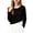 Black, variant on Dagugfen Tops for Teens Long Sleeve Loose Fitted Knitted Crew Neck Soft Breathable Daily Wear Tops(9-10Years,Khaki)