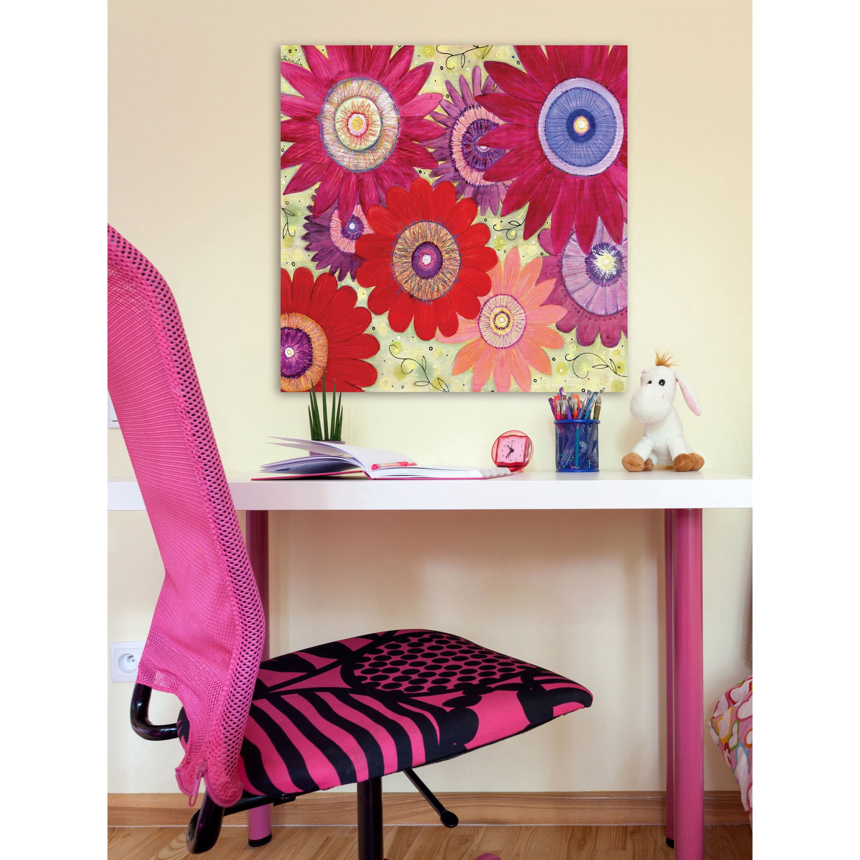Marmont Hill "Summer Crush" by Sascalia Painting Print on Wrapped Canvas