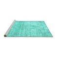 thumbnail image 2 of Ahgly Company Machine Washable Indoor Round Persian Turquoise Blue Traditional Area Rugs, 8' Round, 2 of 4