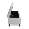 thumbnail image 6 of 51" Storage Ottoman Bench, Light Gray Fabric Upholstered Storage Chest with Tufted Lid, Multi-Functional Seating with Hidden Storage Compartment, 6 of 7