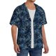 thumbnail image 2 of Balery Hawaiian Style Camisa Casual de Manga Corta con Botones para Hombre, Texturizada, Estilo Cubano, para Playa, Verano-XX-Large, 2 of 5