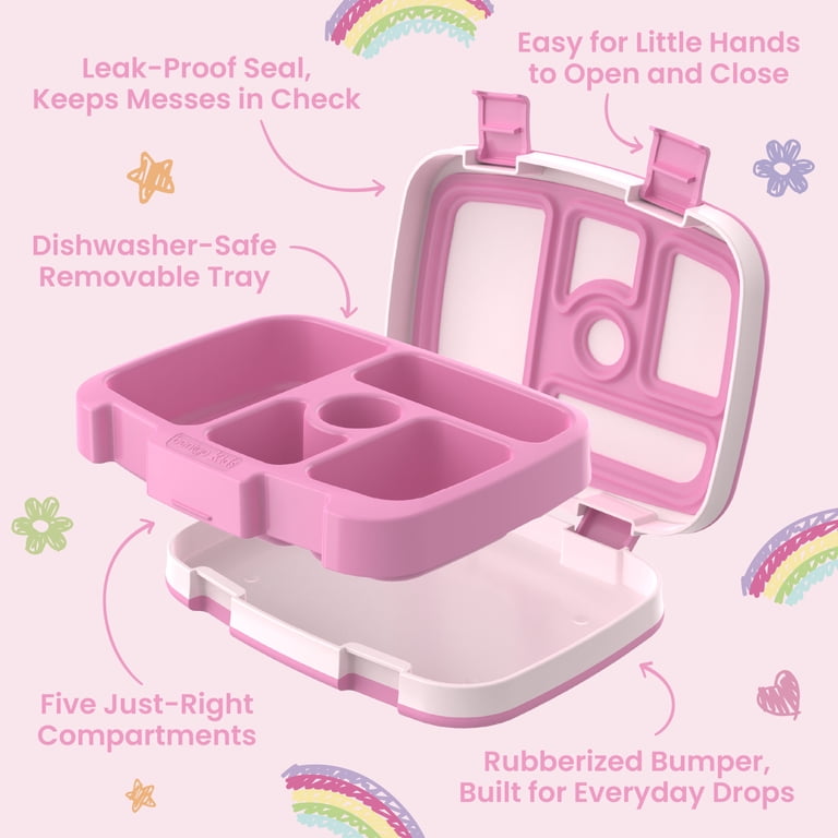 Bentgo, Kids Prints Leak-Proof, 5-Compartment Bento Lunch Box