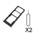 thumbnail image 1 of 2xDual Sim + Soporte Bandeja Tarjeta Memoria Para 2018 A920 Negro 2 piezas, 1 of 8