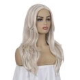 thumbnail image 3 of Pelucas de cabello para mujer, resistentes al calor y a altas temperaturas, de 22 pulgadas con gorro para citas, fiestas y cosplay., 3 of 8