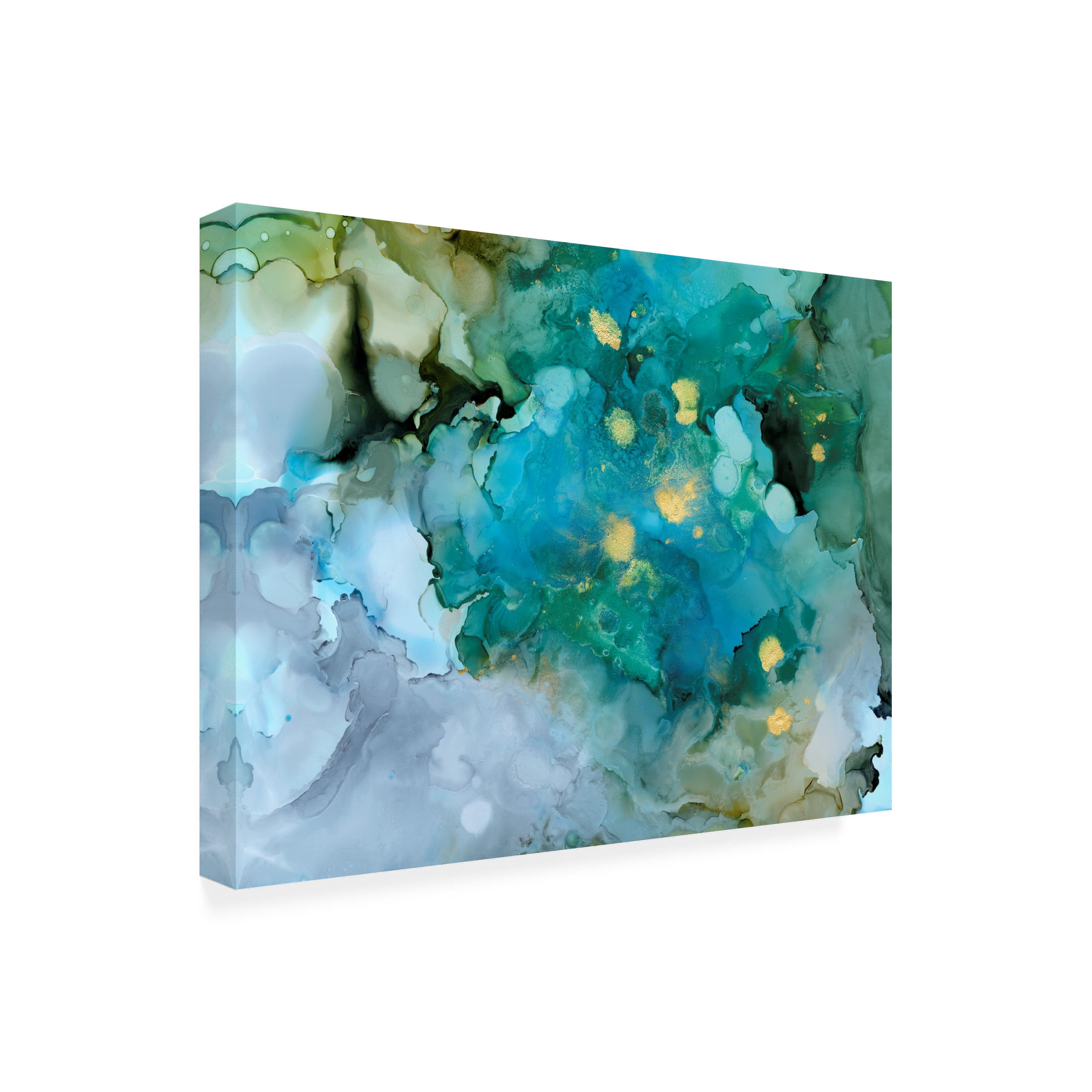 Victoria Borges 'Aqua Brume I' Canvas Art