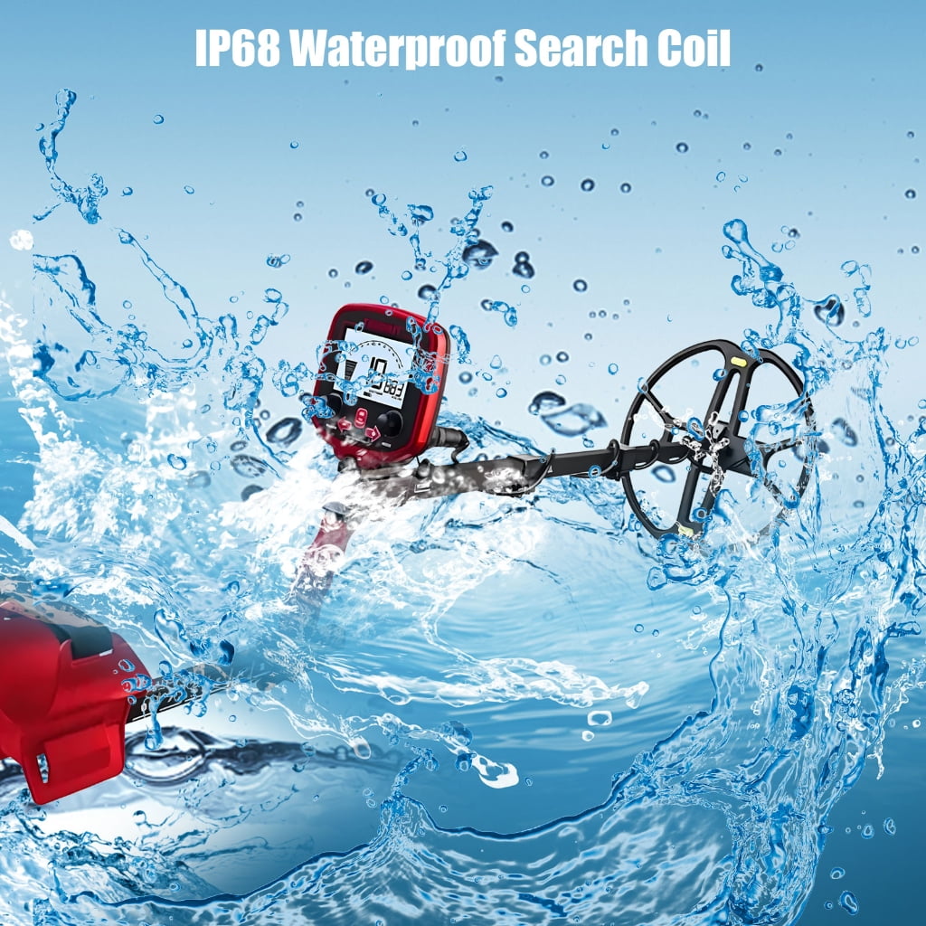 High Accuracy Metal Detectors with 10Inch Depth Detection Waterproof Probes and Adjustable Sensitivity for Treasure Hunting