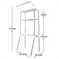 Hershii 3Tier Laundry Room Shelf Over The Toilet/Washing Machine