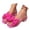 Hot Pink, variant on HNMKIU Women's Sandals Elegant Square Toe Slides with Bow Detail Comfortable Mid Heel Style for Women with Wide Feet Option Beach Shoes Beige,6