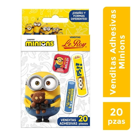 Venditas Adhesivas Le Roy Minions Surtidas 20 piezas