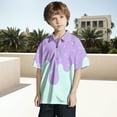 thumbnail image 2 of MEZZALL Boys Shirt For Kids Comfortable Casual Party Wear Breathable Tops For Boys Short Sleeve Polo Shirt Ice Cream Printed Cute Toddler Blouses Clothing, 2 of 7