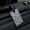 thumbnail image 4 of Cute Rainbow Poop Pattern Rectangle Leather Luggage Card Suitcase Carry-On ID Tag, 4 of 5