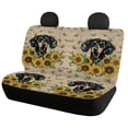 thumbnail image 2 of FOR U DESIGNS Dachshund Sunflower Print Car Seat Covers Full Set Scratch-Resistant Front and Rear Split Bench for Cars Waterproof Automotive Accessories for Auto Trucks Van SUV, 2 of 7