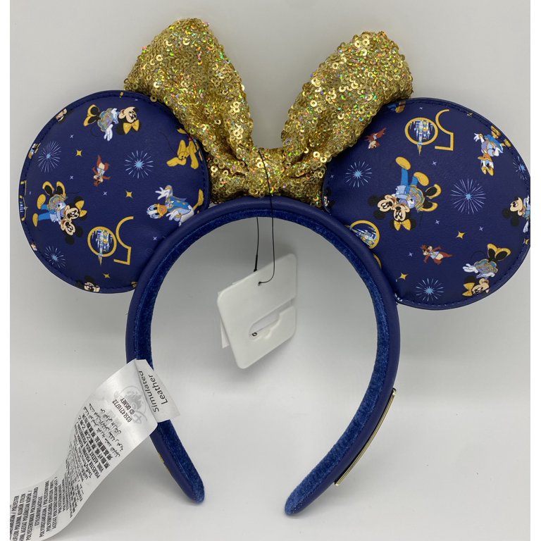 Disney Parks WDW 50th Anniversary Minnie Mouse Ears Headband