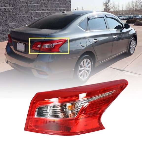 Outer LED Tail Light Brake Lamp Passenger Right Side Fit for Nissan Sentra 2016-2018