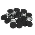 thumbnail image 1 of Unique Bargains 20pcs 40L Fabric Cloth Covered Button 25mm Round Metal Shank Sewing Buttons for Suits Dress Blouses, Black, 1 of 5